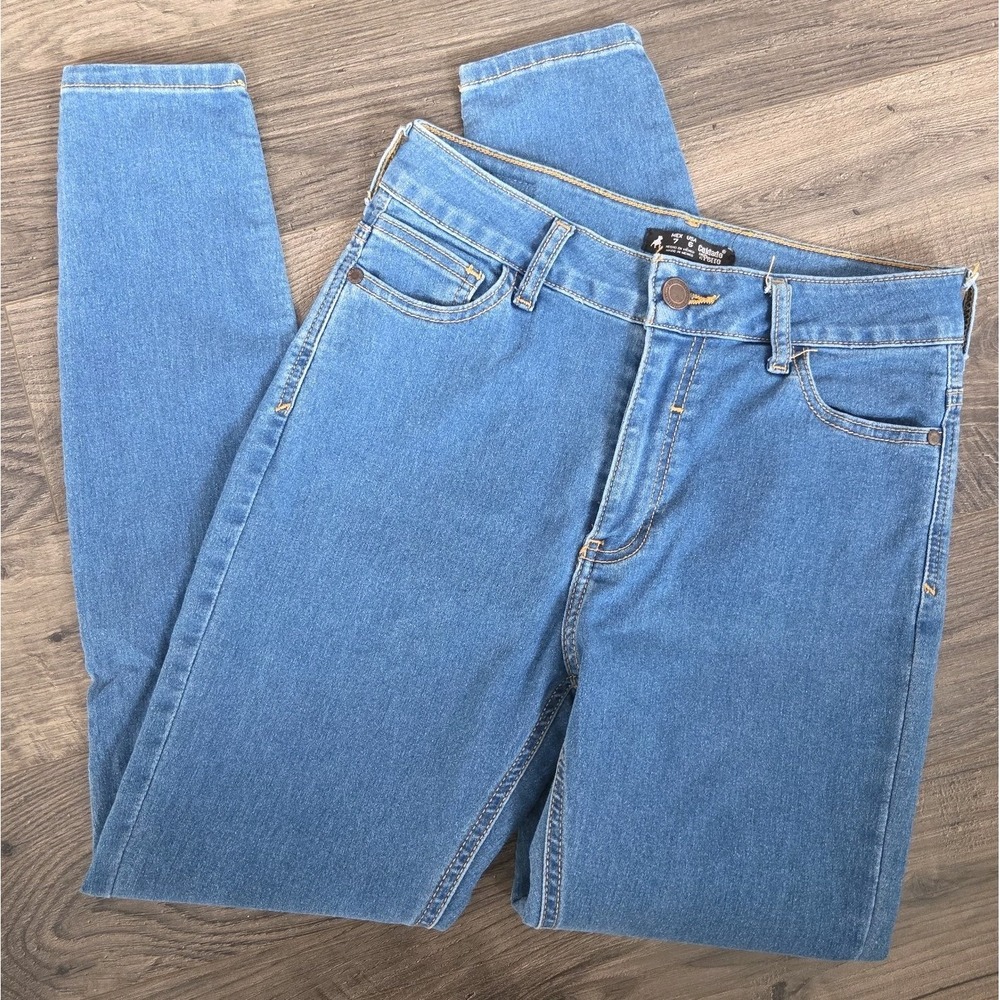 Cuidado con el Perro Women's Skinny Jeans Size 6 Light Blue